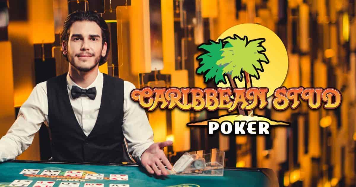 Caribbean Stud Poker slot visual from Evolution available on goldbetcasino.net