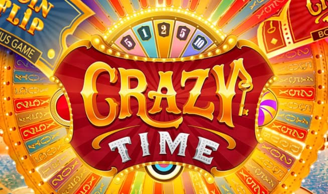 Crazy Time slot logo by Evolution at Goldbet