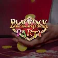 Blackjack Party by Evolution, showcased at goldbetcasino.net – game logo