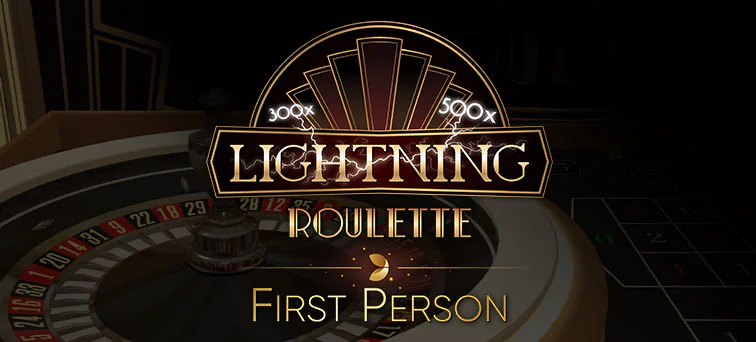 Live Shows logo of First Person Lightning Roulette from Evolution at Goldbet